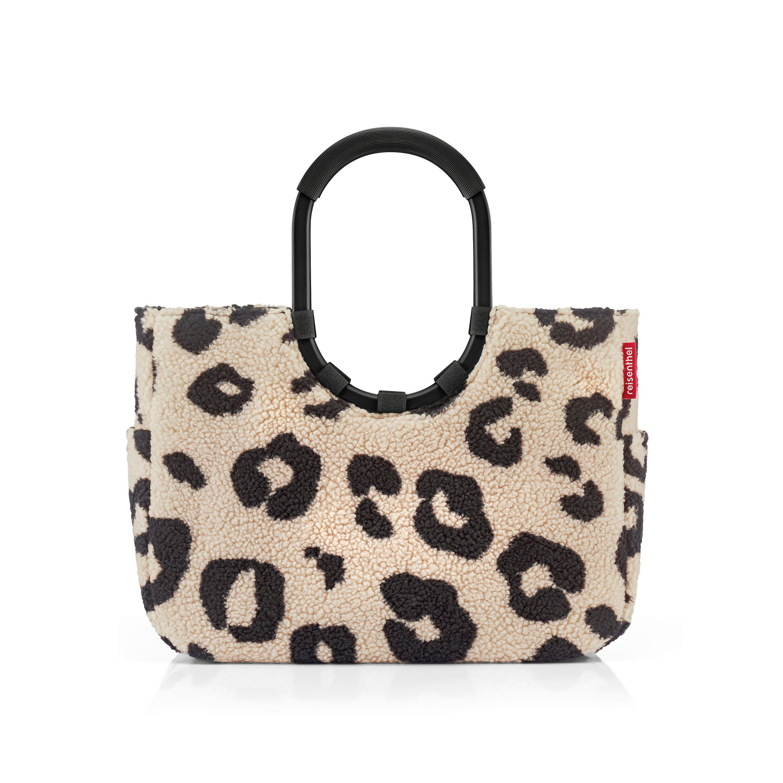 SHOPPER Loopshopper L teddy leo cream 25 L  - Multicolor, Basics, Textil (46/34,5/25cm) - Reisenthel