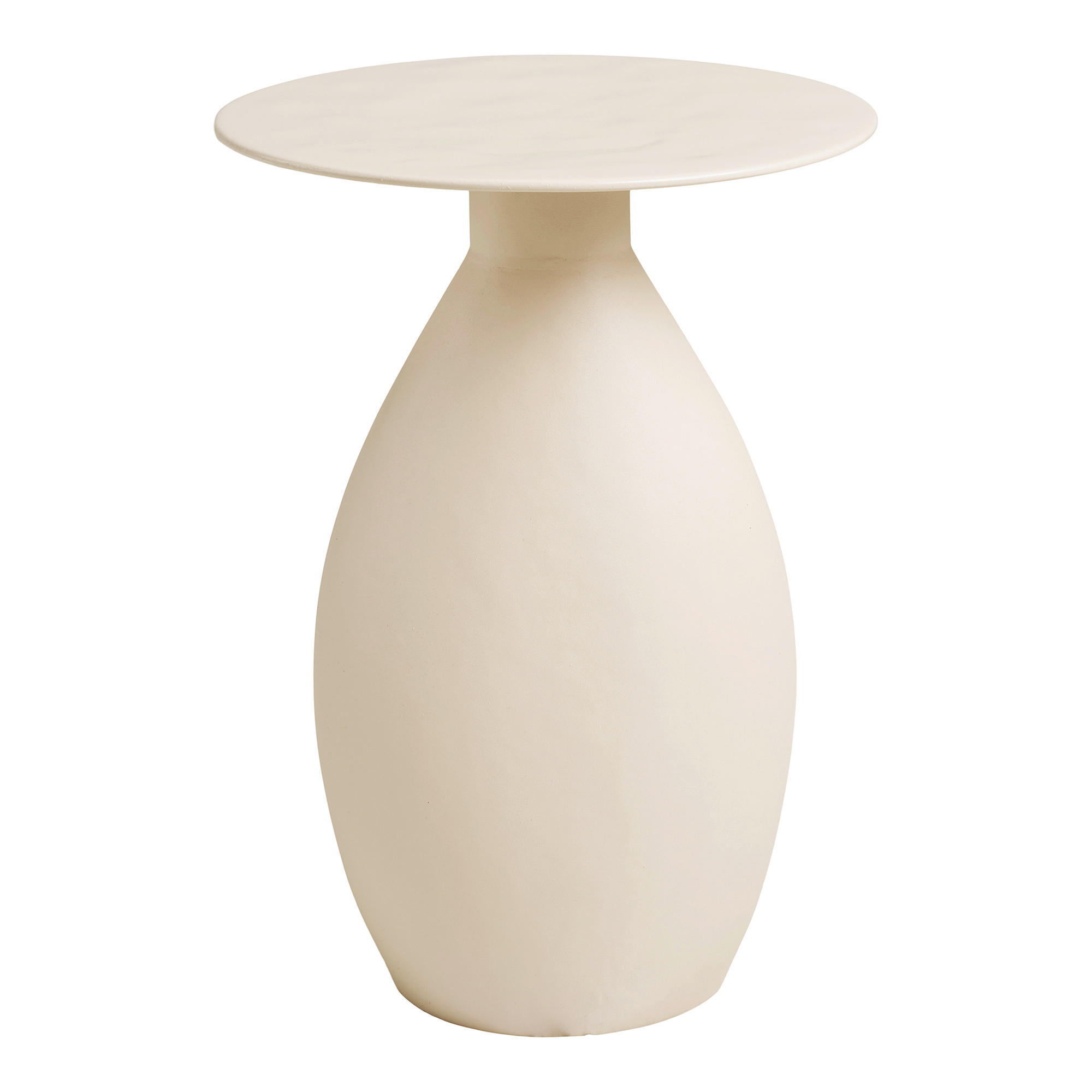 BEISTELLTISCH 36/36/50 cm Calais Creme rund  - Creme, Design, Metall (36/36/50cm) - MID.YOU