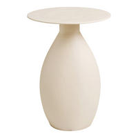 BEISTELLTISCH 36/36/50 cm Calais Creme rund  - Creme, Design, Metall (36/36/50cm) - MID.YOU