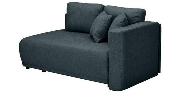 CHAISELONGUE Chenille Dunkelblau  - Schwarz/Dunkelblau, KONVENTIONELL, Kunststoff/Textil (171/73/93cm) - Carryhome