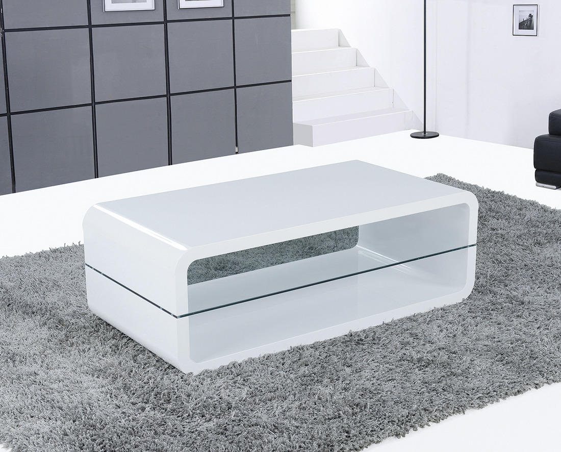 KLUB STOLIĆ bijela  drvo, staklo  - bijela, Design, staklo/drvo (120/40/60cm) - Xora