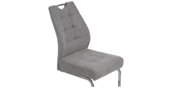SCHWINGSTUHL in Eisen Cord - Chromfarben/Braun, Design, Textil/Metall (46/96/61.5cm) - Carryhome