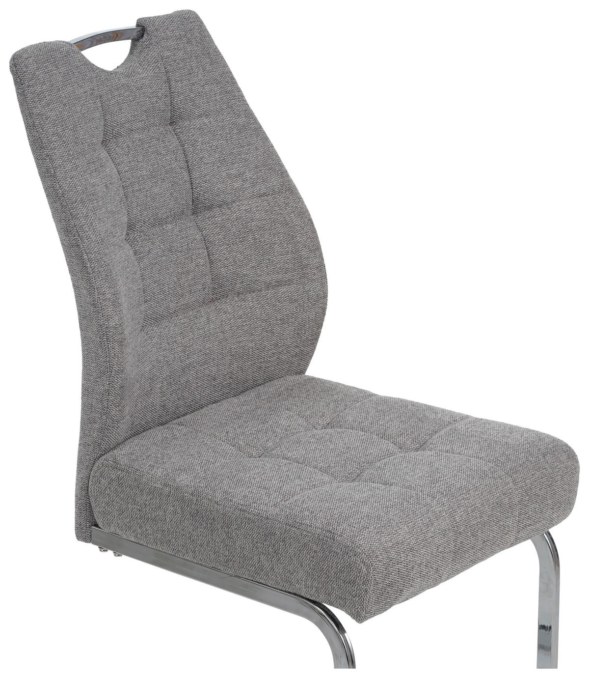 SCHWINGSTUHL  in Eisen Cord  - Chromfarben/Braun, Design, Textil/Metall (46/96/61.5cm) - Carryhome