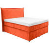 BOXSPRING KREVET 120/200 cm     narandžasta  - crna/narandžasta, Konvencionalno, tekstil/plastika (120/200cm) - Boxxx