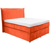 BOXSPRING KREVET 120/200 cm     narandžasta  - crna/narandžasta, Konvencionalno, tekstil/plastika (120/200cm) - Boxxx