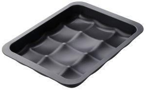 Zenker Brötchen-/Dampfnudelform Schwarz 27x5x36 cm