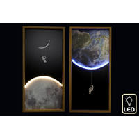 Grafică Imprimată - negru, Basics, material pe bază de lemn (60/30/40cm)