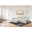 ECKSOFA Creme Cord  - Creme/Schwarz, KONVENTIONELL, Kunststoff/Textil (173/244cm) - Carryhome