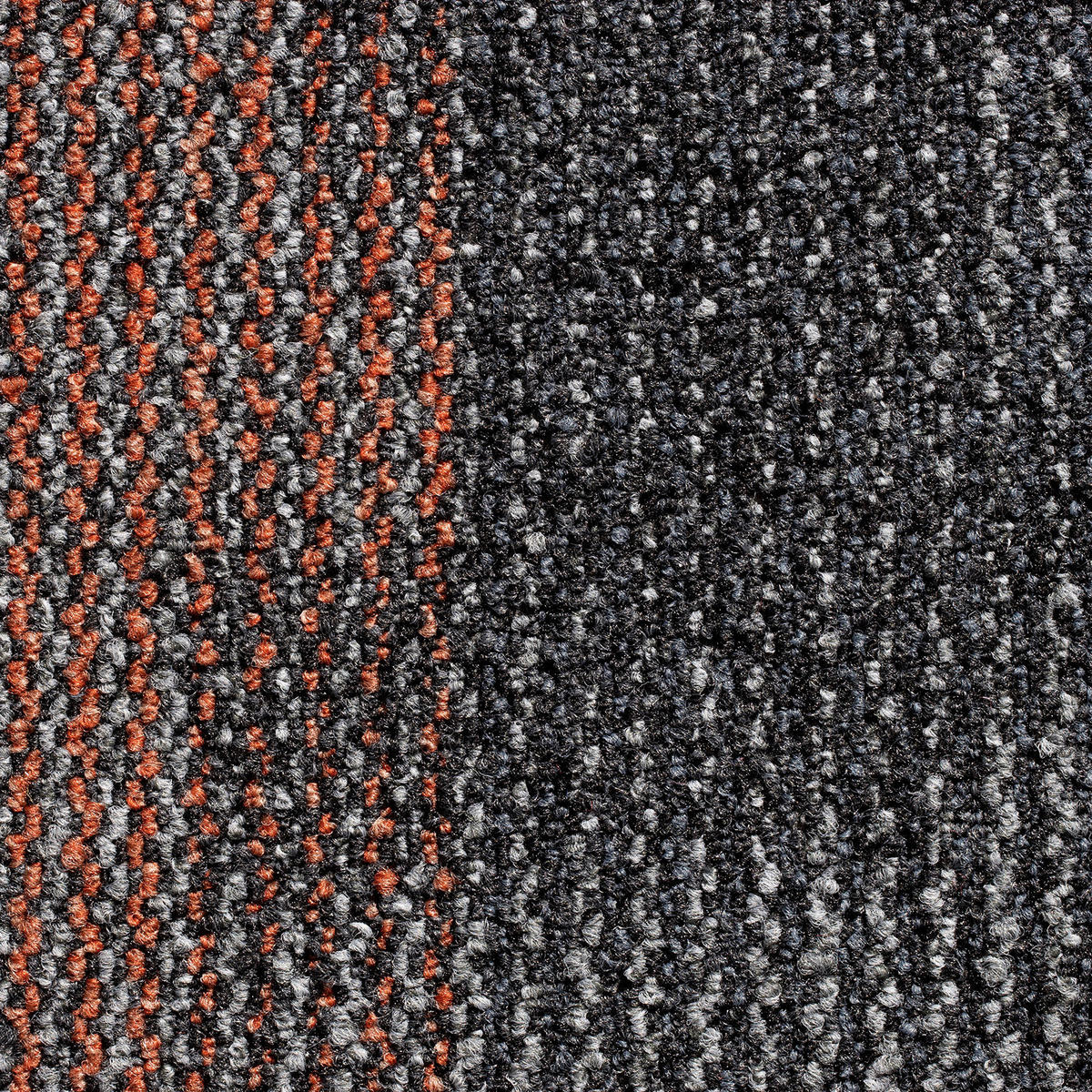 Teppichfliese Essential 96 - Orange/Grau, Basics, Textil (50/50cm)