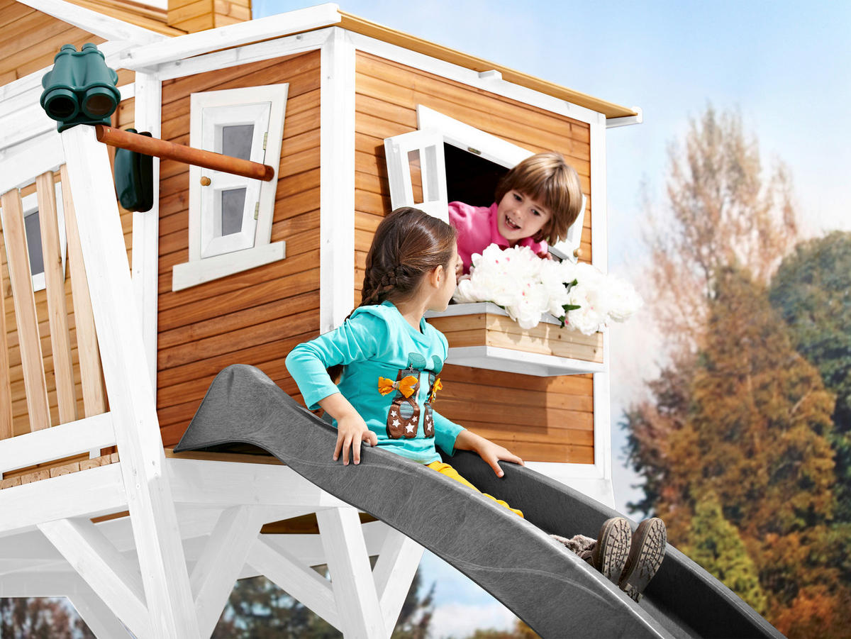 SPIELTURM 432/288/193 cm  - Weiss/Braun, Konventionell, Holz (432/288/193cm)