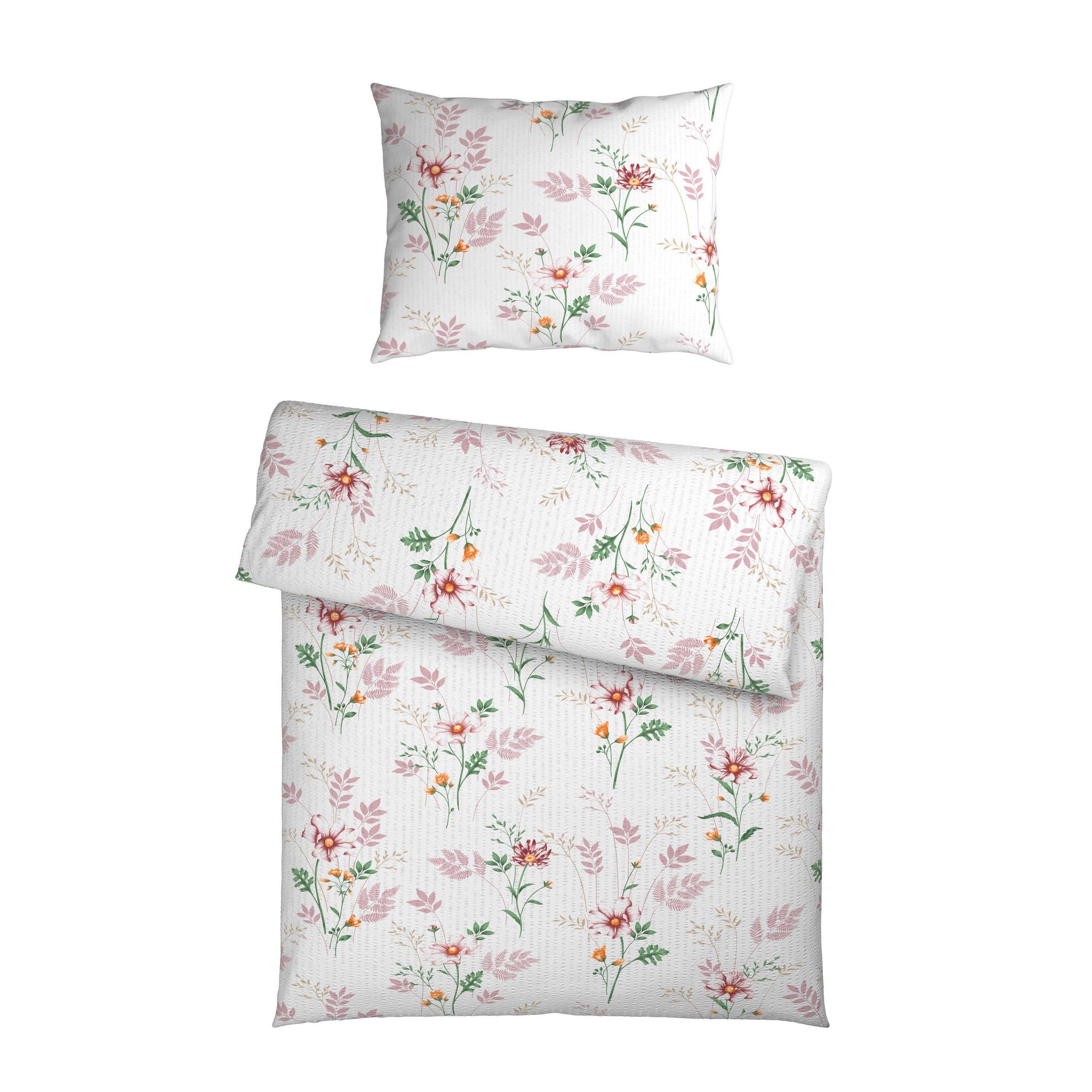 BETTWÄSCHE CARO Seersucker 140/200 cm  - Multicolor, KONVENTIONELL, Textil (140/200cm) - Esposa