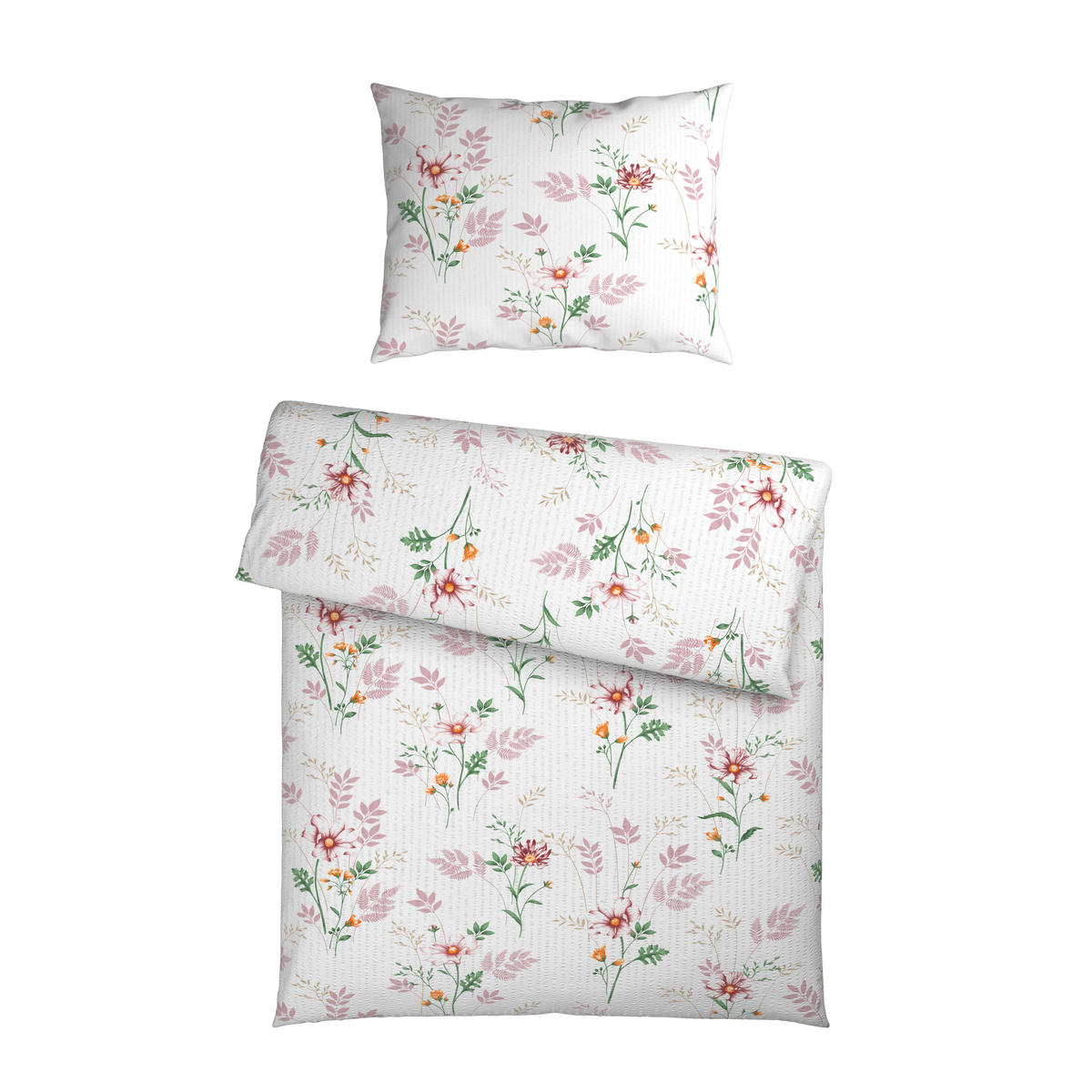 BETTWÄSCHE CARO Seersucker 140/200 cm  - Multicolor, KONVENTIONELL, Textil (140/200cm) - Esposa