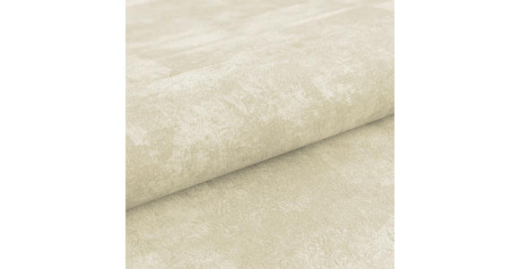 SCHLAFSOFA Chenille Creme Rückenkissen, Armlehnenkissen, Bettkasten, Schlaffunktion, Rücken echt  - Creme/Schwarz, KONVENTIONELL, Textil/Metall (203/94/96cm) - Carryhome