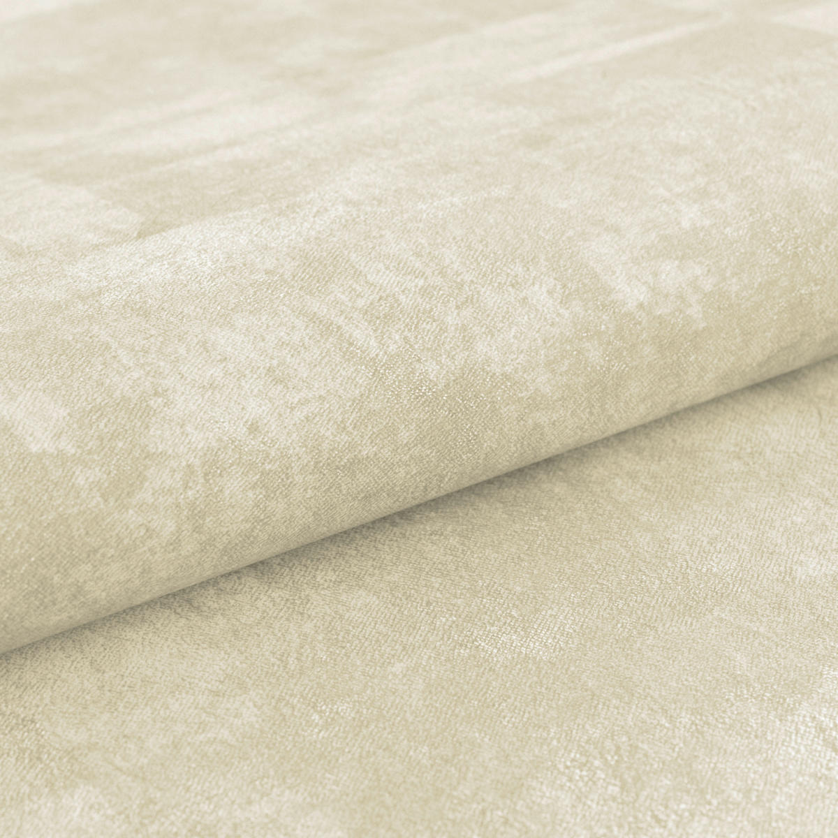 SCHLAFSOFA Chenille Creme  - Creme/Schwarz, Konventionell, Textil/Metall (203/94/96cm) - MID.YOU