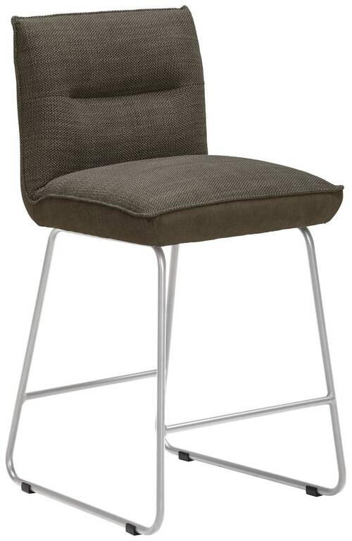 TRESENSTUHL Flachgewebe Braun, Edelstahlfarben Stahl Stoffauswahl, Typenauswahl, Gestellauswahl  - Edelstahlfarben/Braun, Design, Textil/Metall (48/92/54cm) - Dieter Knoll