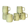 KAFFEEBECHERSET Colori Verde 6-teilig  - Grün, Trend, Keramik - Novel