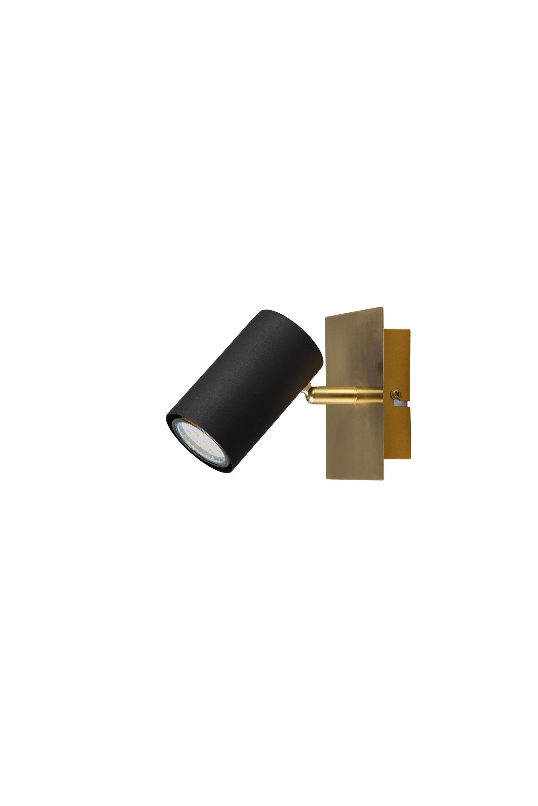 Trio Leuchten Strahler Marley Schwarz, Gold 12x15x12 cm