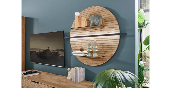 WANDPANEEL Eichefarben  116/96/22 cm  - Eichefarben, Natur, Glas/Holz (116/96/22cm) - Valnatura