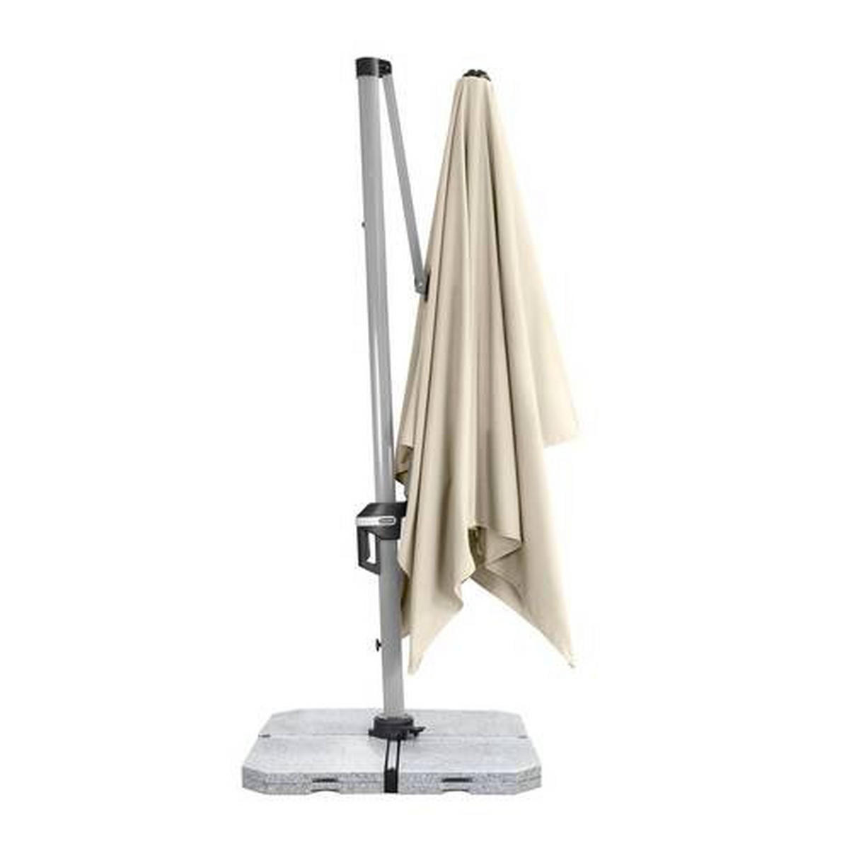 VÝKYVNÝ SLNEČNÍK 350/260 cm - prírodná farba/antracitová, kov/textil (350/260cm) - Doppler