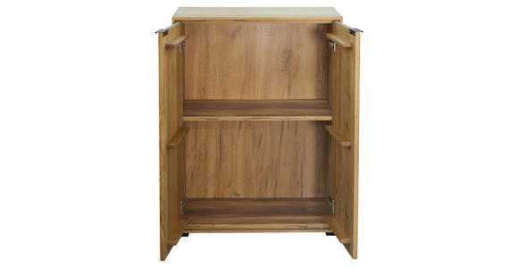 AKTENSCHRANK Eiche furniert, massiv Eichefarben  - Eichefarben, Natur, Holz/Holzwerkstoff (73/97/40cm) - Linea Natura