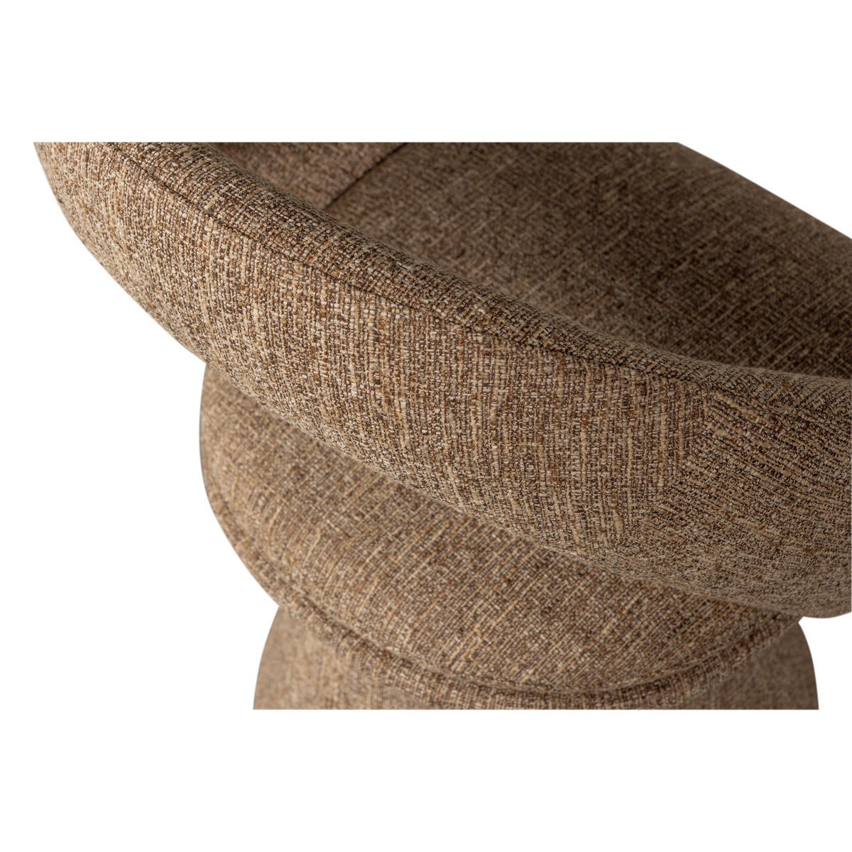 ARMLEHNSTUHL  Sitzfläche 360° drehbar Webstoff  - Sandfarben, MODERN, Textil (63/80/57cm) - Livetastic