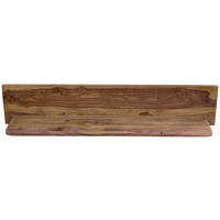 NÁSTENNÁ POLICA, indický palisander, farba indického palisandra, 115/22/25 cm - farba indického palisandra, Lifestyle, drevo (115/22/25cm) - Landscape