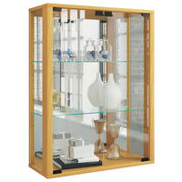 HÄNGEVITRINE in Buchefarben   - Buchefarben/Schwarz, MODERN, Glas/Holzwerkstoff (60/80/25cm) - MID.YOU