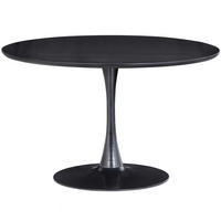 ESSTISCH in Metall, Holzwerkstoff 120/120/75 cm  - Schwarz, MODERN, Holzwerkstoff/Metall (120/120/75cm) - Livetastic