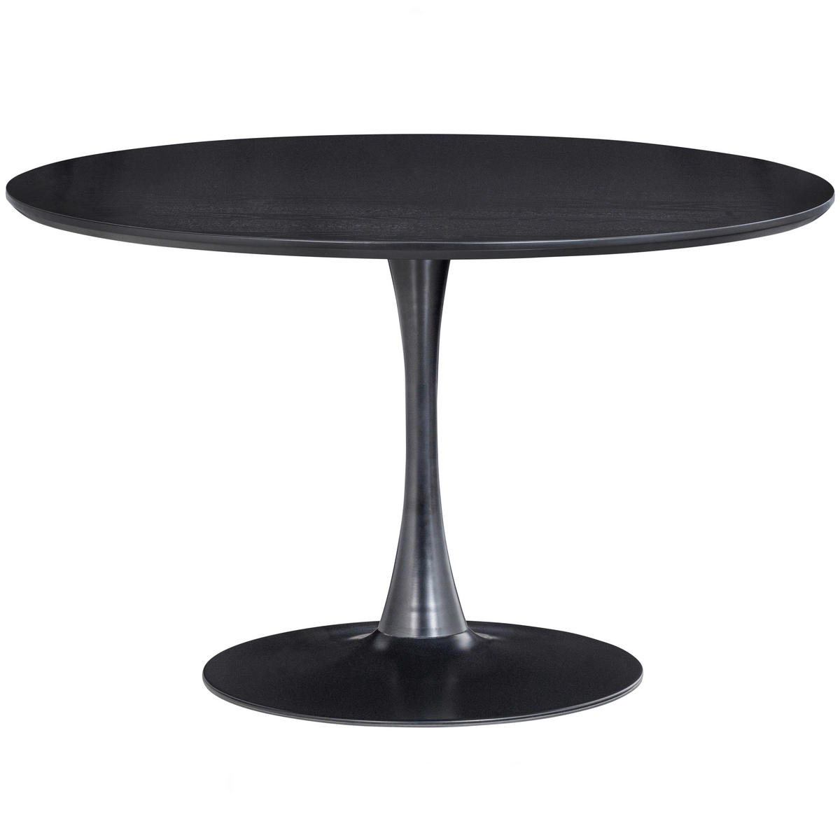 ESSTISCH in Metall, Holzwerkstoff 120/120/75 cm  - Schwarz, MODERN, Holzwerkstoff/Metall (120/120/75cm) - Livetastic