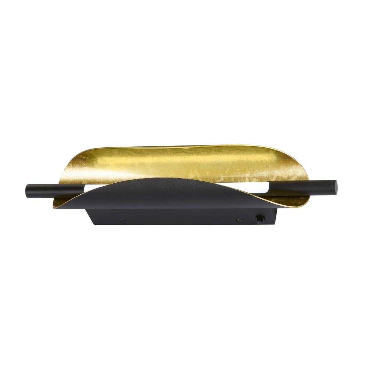 ZIDNA LED LAMPA - zlatna/crna, Osnovno, metal (42/8/10,5cm)