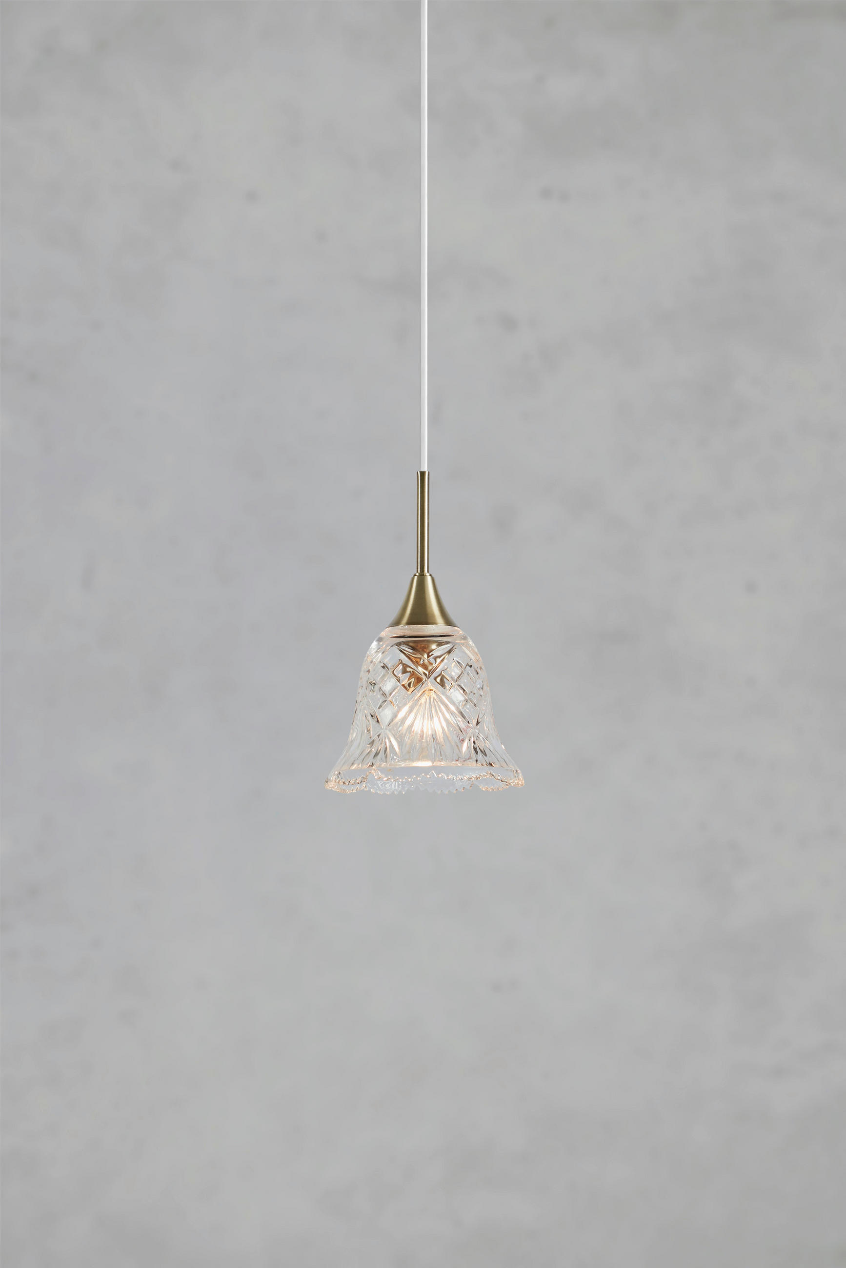 PENDELLEUCHTE Luna 13,5/21 cm   - Messingfarben, Design, Glas (13,5/21cm) - Markslöjd