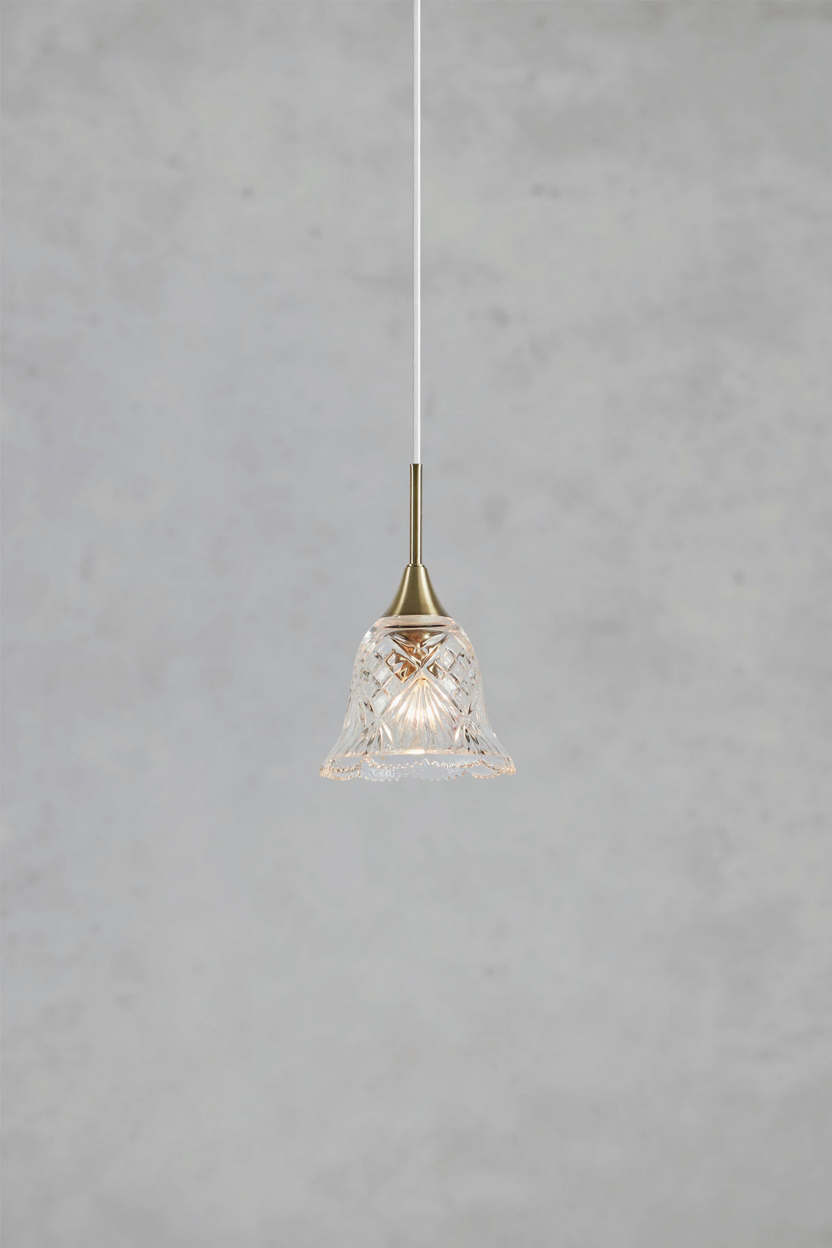 PENDELLEUCHTE Luna 13,5/21 cm   - Messingfarben, Design, Glas (13,5/21cm) - Markslöjd