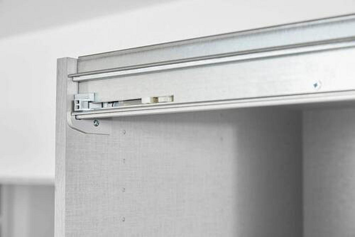 TÜRDÄMPFER 27/2/5 cm 2-teilig Silberfarben  - Silberfarben, Kunststoff/Metall (27/2/5cm) - home24