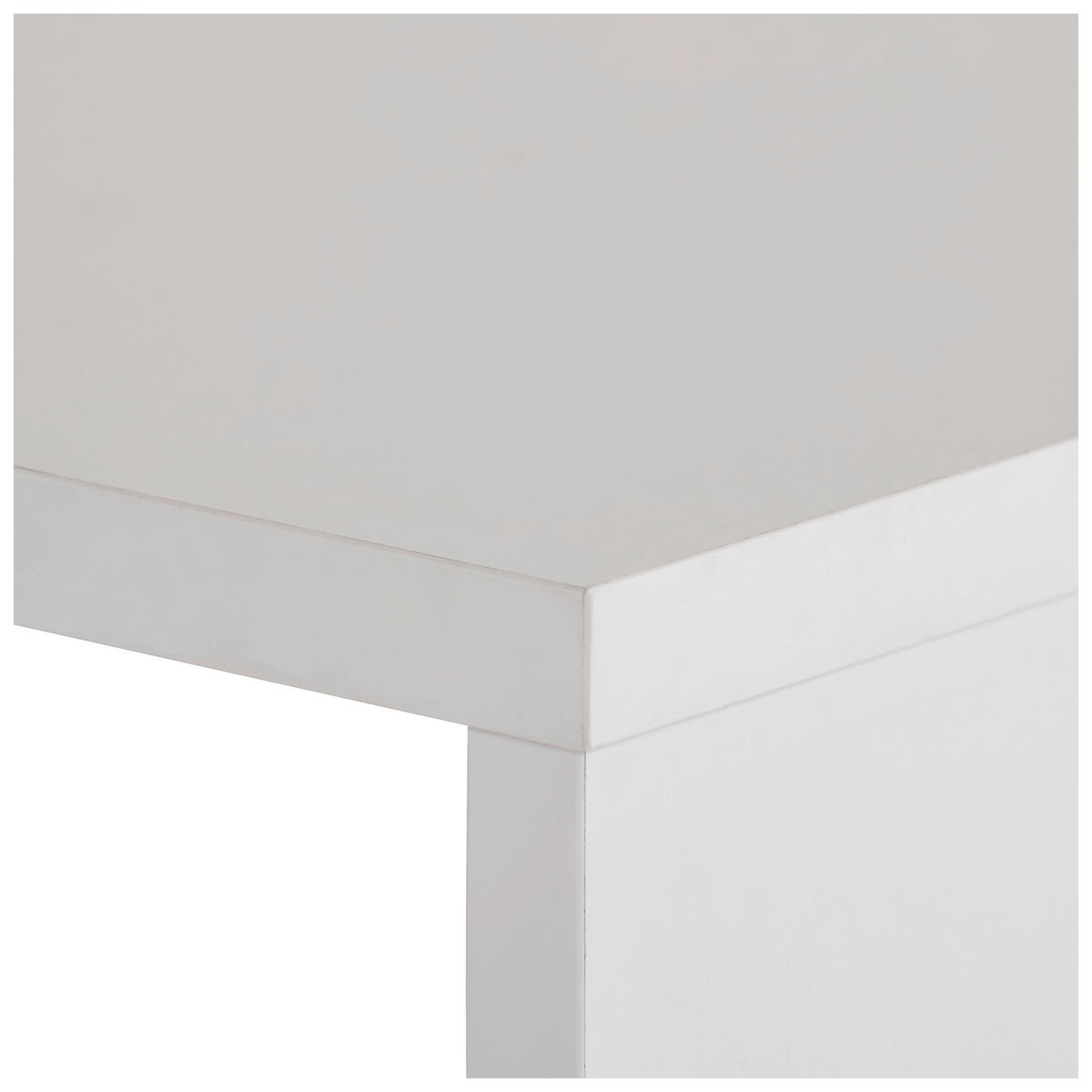 BÜRO abschließbar Silberfarben, Weiß - Silberfarben/Weiß, KONVENTIONELL, Holzwerkstoff/Kunststoff - Carryhome