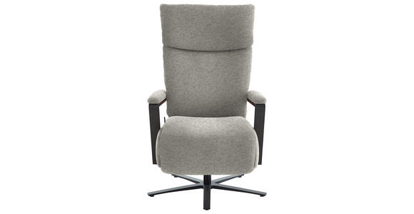 RELAXSESSEL in Textil Hellgrau - Hellgrau/Schwarz, Design, Textil/Metall (68/117/85cm) - Cantus