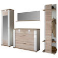 GARDEROBE 4-teilig  in 263,5/206,6/41,6 cm  - Eichefarben/Weiß, Design, Holzwerkstoff (263,5/206,6/41,6cm) - Xora