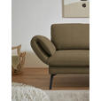 ECKSOFA  in Flachgewebe Khaki  255-365/175-224 cm  - Khaki/Schwarz, Design, Textil/Metall (255-365/175-224cm) - Dieter Knoll