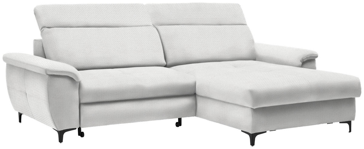 SAROKKANAPÉ textil ekrü  - fekete/ekrü, Design, textil/fém (185/256cm) - Stylife