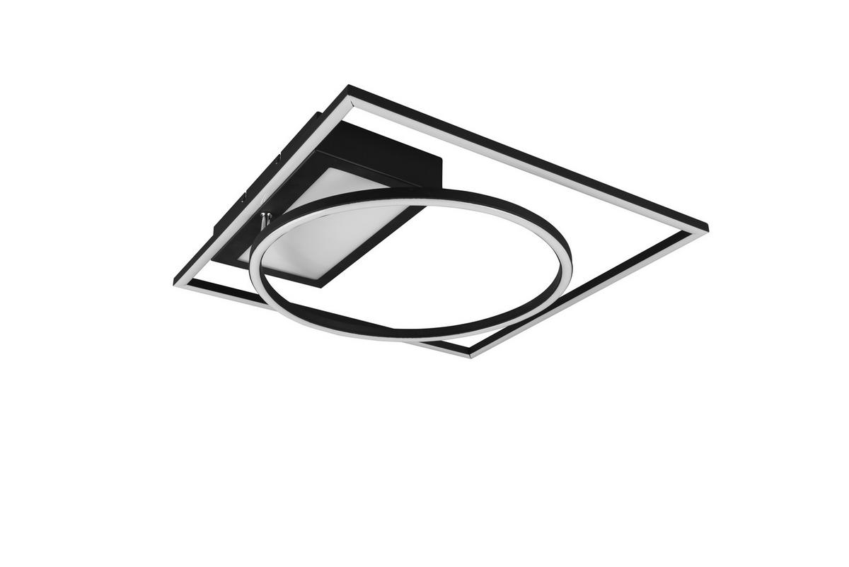 LED PLAFONJERA - crna, Dizajnerski, metal (64,5/9,0/86,5cm)