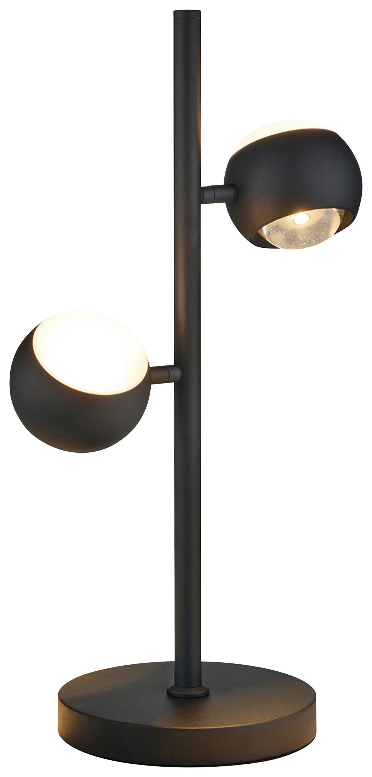 STOLNÍ LED LAMPA, senzorový stmívač, 26.5/16/50 cm - černá, Design, kov (26.5/16/50cm) - Musterring