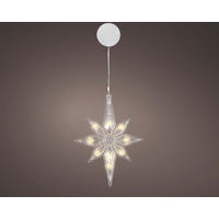 LED KARÁCSONYI FIGURA - áttetsző, Basics, műanyag (2/16/20.5cm)