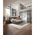 BOXSPRINGBETT 180/200 cm  in Braun  - Schwarz/Braun, Design, Kunststoff/Textil (180/200cm) - Johann Jakob