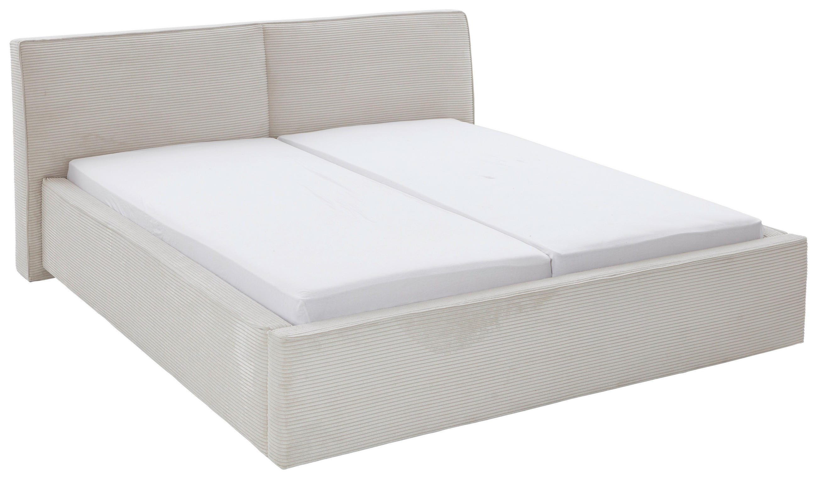 POLSTERBETT 180/200 cm,  in Beige,  - Beige, Design, Textil (180/200cm) - Boxxx