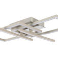 LED-DECKENLEUCHTE 50/43/7,6 cm   - Sandfarben/Chromfarben, Basics, Kunststoff/Metall (50/43/7,6cm) - Novel