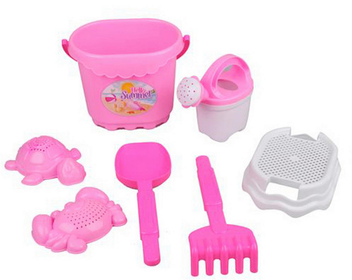 SANDSPIELZEUG - Weiss/Pink, Basics, Kunststoff