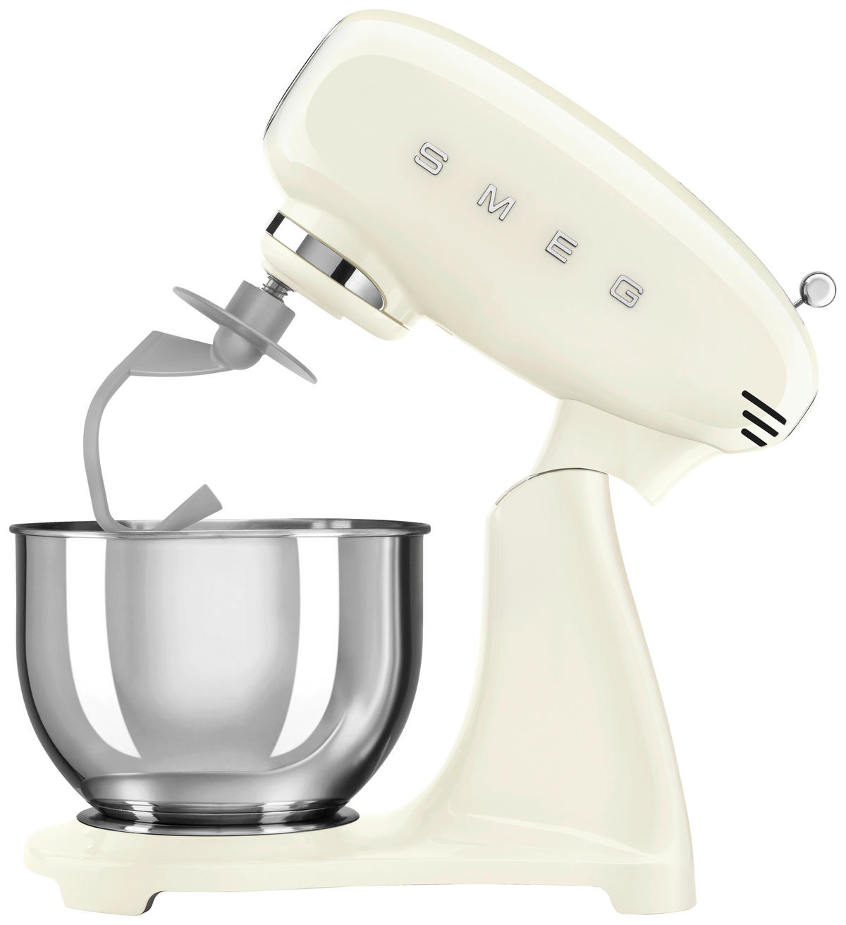 KÜCHENMASCHINE 50'S STYLE SMF03CREU  - Creme/Alufarben, Basics, Metall (40,2/37,8/22,1cm) - SMEG