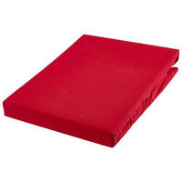 SPANNBETTTUCH Jersey  - Rot, Basics, Textil (120-130/200-220cm) - Novel