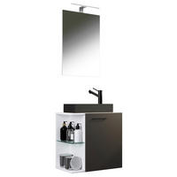 GÄSTEBAD 52 cm  - Anthrazit/Schwarz, MODERN, Glas/Keramik (52cm) - MID.YOU