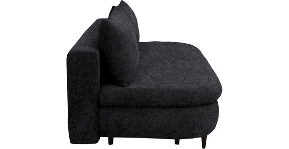 SCHLAFSOFA in Velours Dunkelgrau  - Dunkelgrau/Schwarz, Design, Holz/Textil (213/89/105cm) - Novel