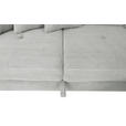 ECKSOFA in Cord Grau  257/226 cm  - Silberfarben/Grau, Design, Textil/Metall (257/226cm) - Xora